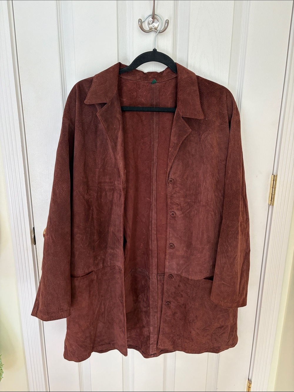 Danier Brown Suede Button-Front Women's Jacket